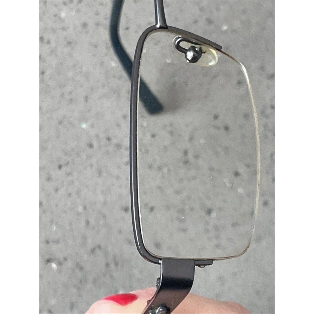 Eyes Of Faith Eyeglasses Frames ONLY 1009 53-18-140 Navy Half rim rectangle